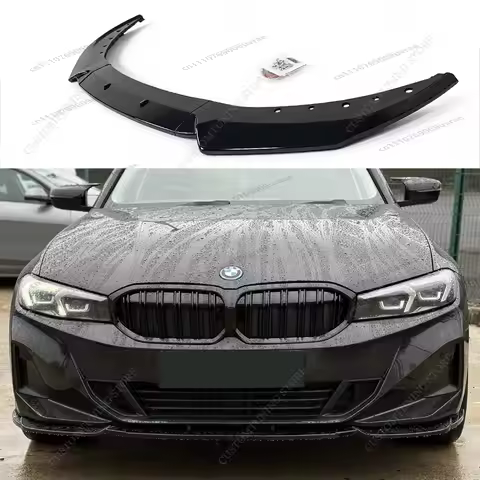 Front Bumper Splitter Lip Spoiler Diffuser For Bmw G20 G21 3 Series 2023 2024 Lci Basic/Non M Sport 