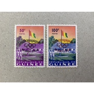 {JK} Guinea 1960 - Olympic Games Stamps 2V MH (Minor Yellowish)