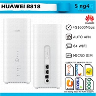 Huawei B818 B818-263 4G 1600Mbps SIM ROUTER Support all Sim plan malaysia and oversea