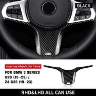 Airspeed พวงมาลัยรถยนต์คาร์บอนไฟเบอร์ปกสำหรับ BMW 3ชุด G20 Z4 G29 2019-2023พวงมาลัยรถยนต์กรอบปุ่มกดพ