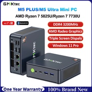 GMK M5 Plus/Ultra AMD Ryzen7 5825U/Ryzen7 7730U 2.5GBE*2 RJ45 Gigabit Network Triple Screen PC