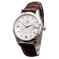 Pablo Raez ผู้ชายธุรกิจนาฬิกาควอทซ์ลําลองสแตนเลสกรณีสบายสายหนังเทียมกันน้ํา 3ATM