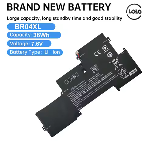 BR04XL Rechargeable Laptop Batteries For EliteBook 1020 G1 1030 G1 HSTNN-DB6M 7.6v 36Wh