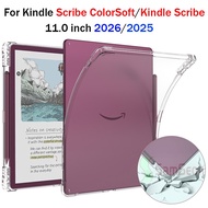 Pen Slot Case For Kindle Scribe ColorSoft 11'' Kindle Scribe 11 inch 2026 2025 Transparent Soft TPU 