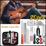 Guitar Tool Kit Repairing Maintenance Tools Guitar Care 3 in 1 String Winder Leveling Action Ruler F