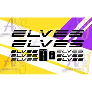 ♞elves bicycle frame design set decals stickers