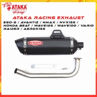 EXHAUST ATAKA RACING HONDA WAVE100 WAVE125 VARIO125 HONDA BEAT YAMAHA EGO S EGO AVANTIZ NMAX NVX155 