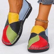 hot【DT】 Leather Flats Ballet Shoes Cut Out Breathable Moccasins Boat Ladies