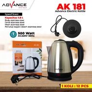 Advance AK-181 1.8L Electric Kettle Advance 1.8 Liter Electric Kettle 1.8L Kettle ak181