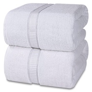 VNURS Cotton -100% Cotton 70CM X 140CM (Bath Towel White) Hotel towel Grade tuala mandi dewasa hotel
