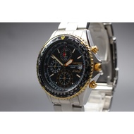 Near MINT SEIKO ANA Flightmaster 7T92-0CF0 Chronograph Quartz Men's Watch JAPAN