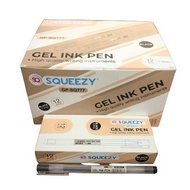 RGT- 12 PCS / 1 PACK GEL INK PEN BLACK SQUEEZY GP-SQ777