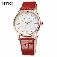 car external accessories Eyki Kimio Women's Red Leather Watch KW523Mar external accessories Eyki Kim