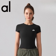 Women's Sports Shirt ALO, Yoga Shirt, Running Shirt, Gym Shirt, Breathable, Quick Dry, Slim Fit Wome