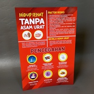 Health poster, healthy without gout, gout poster, gout disease poster