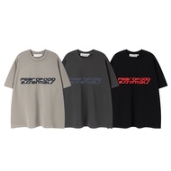 FOG FG Printing O-Neck Summer Black Gray Brown Oversize Men Women Tshirt Cotton Short Sleeves INS