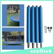 [Szxflie2] 4x Trampoline Trampoline Pole Cover Replace Trampoline Parts Railing Fence Steel