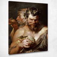 Art reproduction Two Satyrs Peter Paul Rubens ppr313 รูปติดผนัง ภาพที่มีชื่อเสียง ภาพพิมพ์รายละเอียด