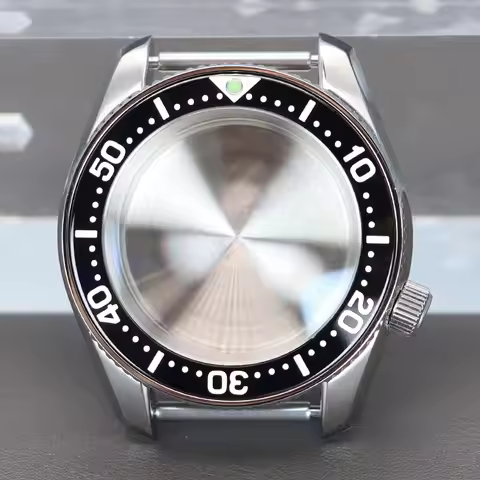 42MM Mechanical Diver Watch Cases Sapphire Glass For NH35 NH34 NH36 NH38 4R36 Movt Screw in type Mod