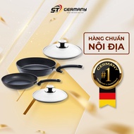 Fissler Adamant 24 + 28cm non-stick pan Set with glass lid, German non-stick pan GermanySnT 80030
