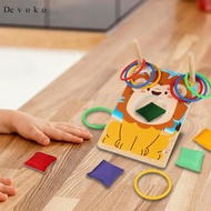 [Cuticate1] Bean Bag Toss Game Family Entertainment Challenging Animal Ring Toss Game