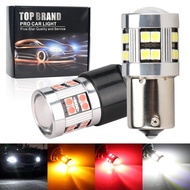 2Pcs Signal Lights 1156 PY21w Ba15s P21w LED 24SMD 3030 Canbus Car Turn Signal Lights Universal Brak