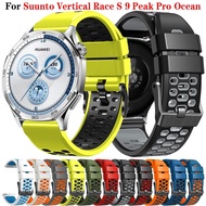 22mm Silicone Band For Suunto Race S 9 Peak Pro 5Peak Ocean vertical Sport Watchband Accessories Str