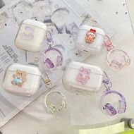 For OnePlus Nord Buds 3Pro Case cute cartoon Silicone Transparent Earphone Cover For OnePlus Buds Pr