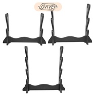 LOVIVER Wood Sword Stand Medieval Sword Samurai Sword Display Stand Katana Sword Holder Sword Knives
