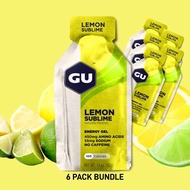(6 Packs) GU Energy Gel Lemon Sublime