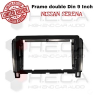 9 inch Frame NISSAN SERENA Double Din 9" Head Unit Tape Car TV 2DIN