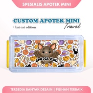 Custom Pharmacy Mini Travel Gift Box Sticker Gift - Bat Cat