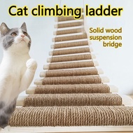 Solid Wood Cat Rope Ladder Cat Climbing Frame DIY diy Accessories Cat House Cat Scratching Board Sof