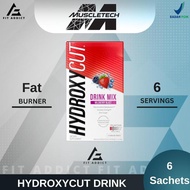 (PROMO) Muscletech Hydroxycut Drink 6 Sachet Fat Burner Weight Loss Drink Mix