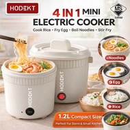 HODEKT 1.2L 450w/600w Mini Electric Cooker Multi-function Electric Hot Pot Small Household Noodles B