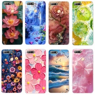 Casing for huawei y6 2018 Soft Case TPU Print Phone Cover