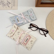 Dopamine Bag Storage Bag Cosmetic Bag Storage Bag Convenient Fabric Flower Stitching Bag