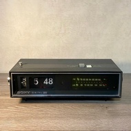 70年代 Sony 古道具 收音機翻頁鐘