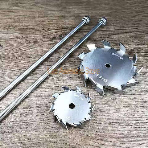 1pcs Lab 30mm-150mm SUS304 Stainless Steel Dispersing Disc Stirring Machine Blade (with 250mm-500mm 