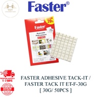 FASTER ADHESIVE TACK-IT / FASTER TACK IT ET-F-30G [ 30G/ 50PCS ] (READY STOCK)