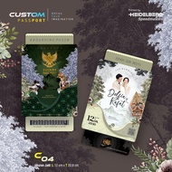 Custom Invitation Model Passport Asthetic Javanese Traditional Theme
