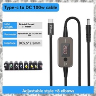 [D E O K] USB C to DC Power Boost Cable Type C to DC 5V/9V/12V/15V/20V PD100W Fast Charging Step-Up 