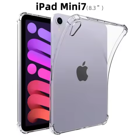 For iPad Mini 7 Case 2024 TPU Silicon Transparent Cover Funda For iPad Mini 6 Case For iPad Mini 7 C