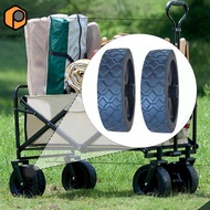 [prettyia] 5 Inch Wagon Cart Wheel Replacement Part Heavy Duty Wear Resistant for Folding Utility Wa