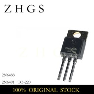 1-5PCS 2N6488G 2N6491G TO-220 2N6488 2N6491 TO220 80V 15A audio power amplifier BJT in STOCK