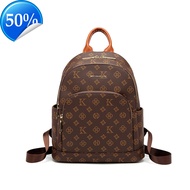 MK F Classic Vintage Floral Bag Casual Backpack for Women Niche Womens Bag Large Capacity Travel Bac