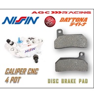 NISSIN CALIPER DISC BRAKE PADS CALIPER 4 POT BEST QUALITY