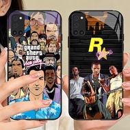 O-20 GTA tempered Glass Phone Case OPPO Reno A92 A52 A94 F19 5F A72 5 Pro Lite