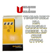 TIMING BELT KIA CARNIVAL DIESEL 2.9 CRDi BRAND CONTITECH CT 994 - 0K88R12205