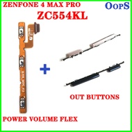 ZC554KL Power ON OFF Switch Button Side Key Volume Up Down Flex Cable Ribbon For ASU Zenfone 4 MAX Pro ZC554KL